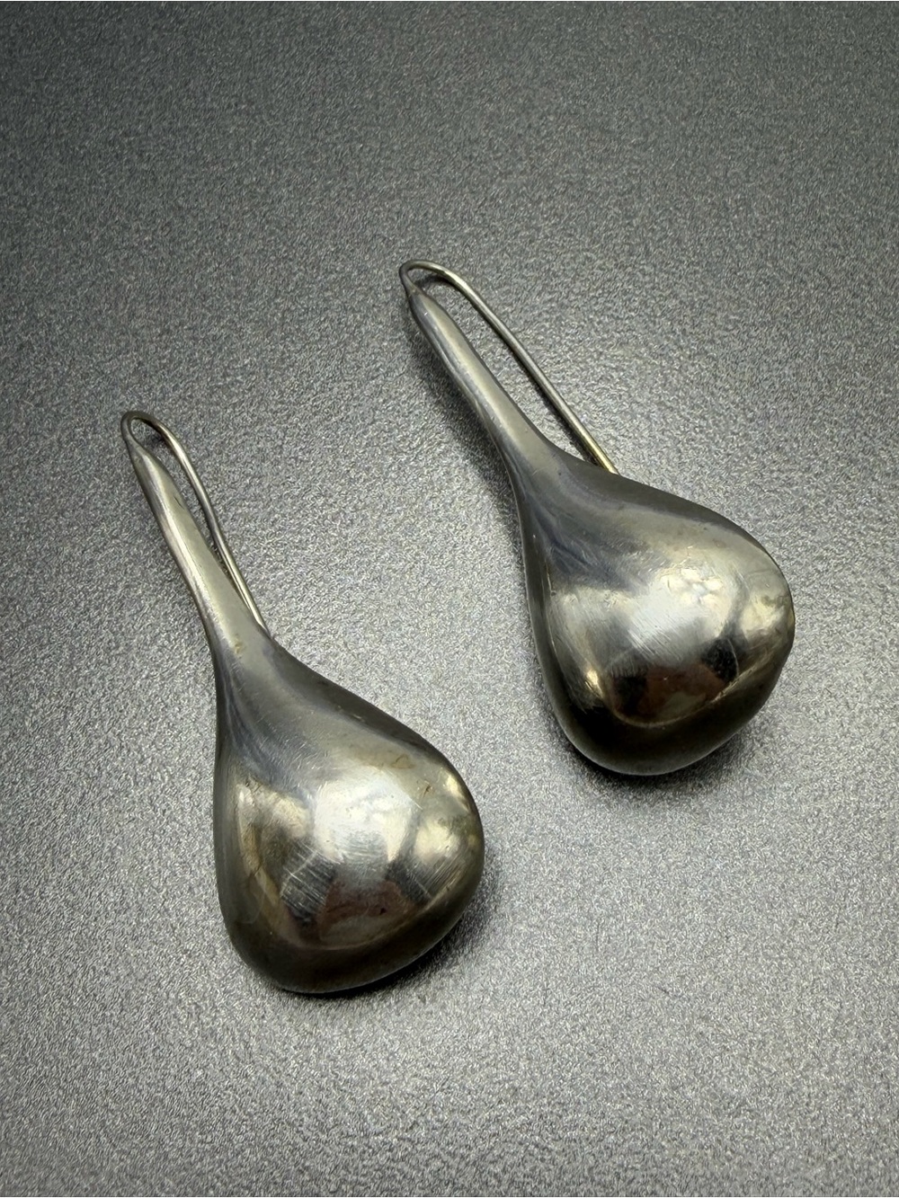 Sterling Teardrop Drop Earrings -  18 grams